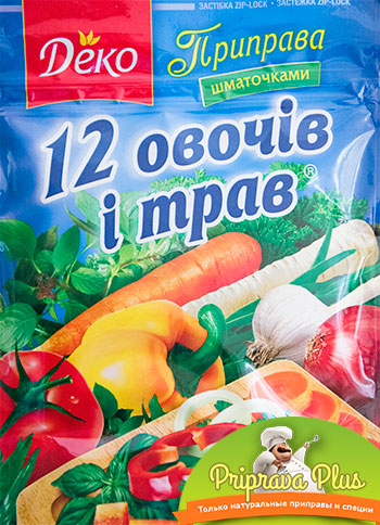 Универсальная приправа 12 овощей и трав «Деко» 200 г