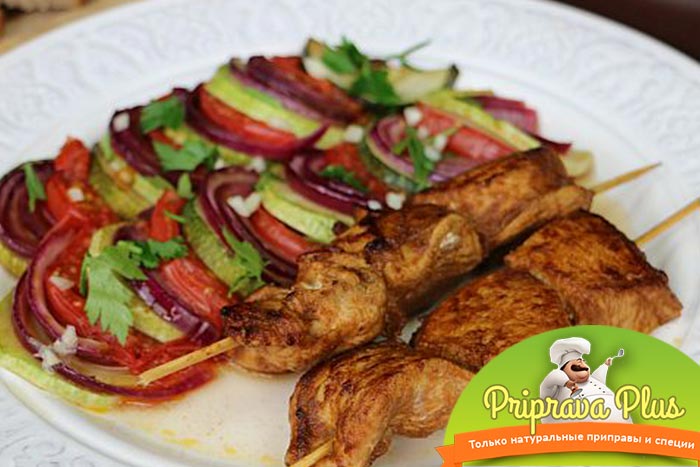 Шашлычки из курицы с овощами в духовке пошаговый рецепт с фото